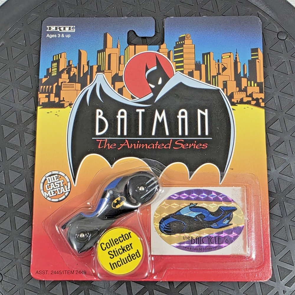 Unopened Batman the Animated Series Action Figure The Batcycle Box Has Wear